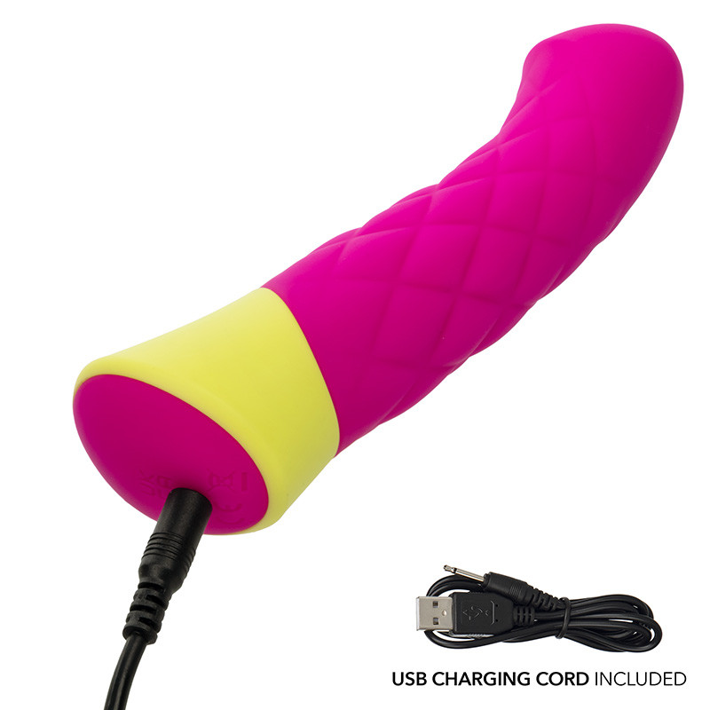 CalExotics Rave Quilted G Vibrator - Charging