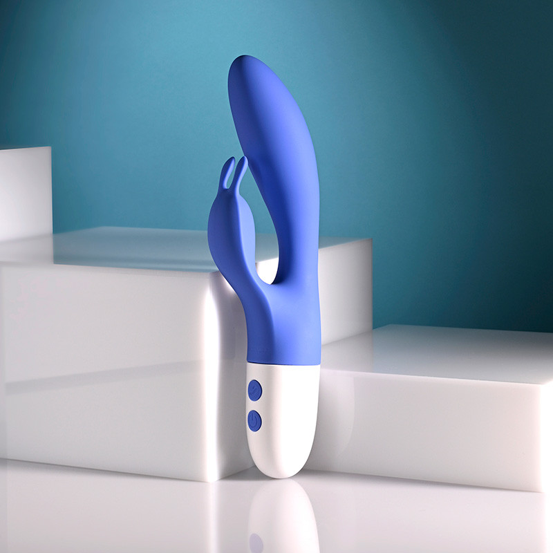 Evolved Novelties Funny Bunny Come Hither Vibrator - Left Side
