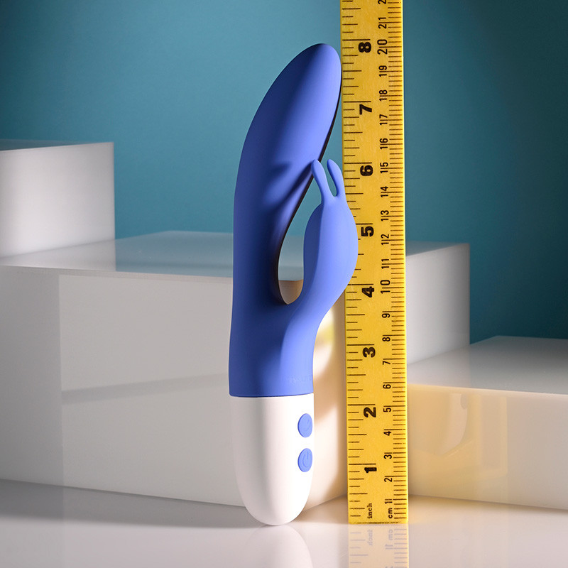 Evolved Novelties Funny Bunny Come Hither Vibrator - Measurements