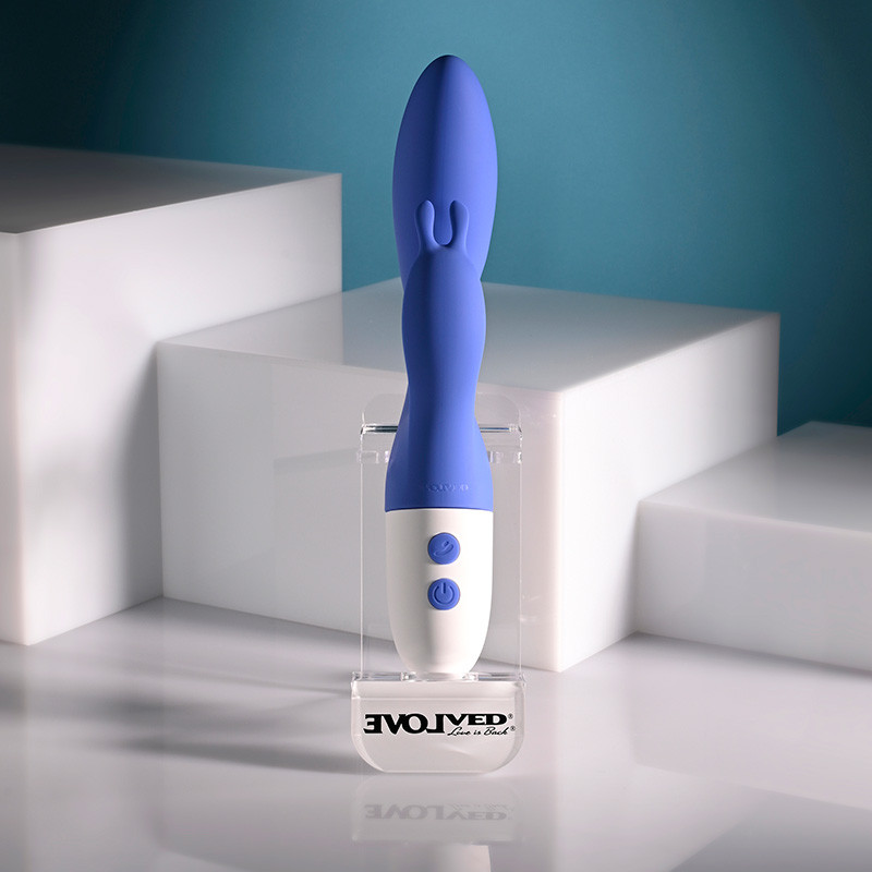 Evolved Novelties Funny Bunny Come Hither Vibrator - Front