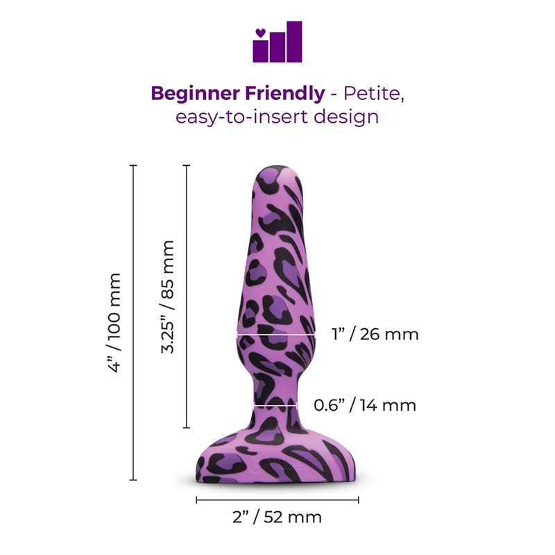 b-Vibe Leopard Novice Plug Special Edition - Measurements