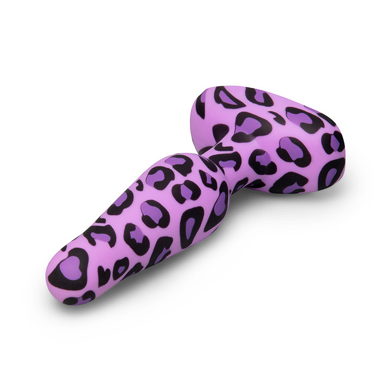b-Vibe Leopard Novice Plug Special Edition - Laying Tip Left