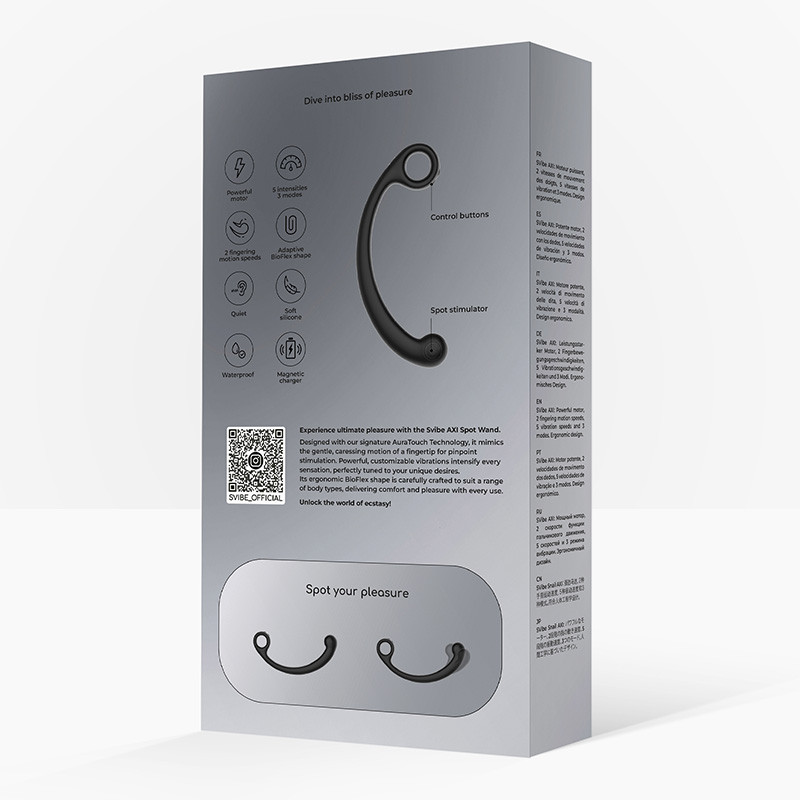 SVibe Snail AXI Spot Wand - Packaging Back