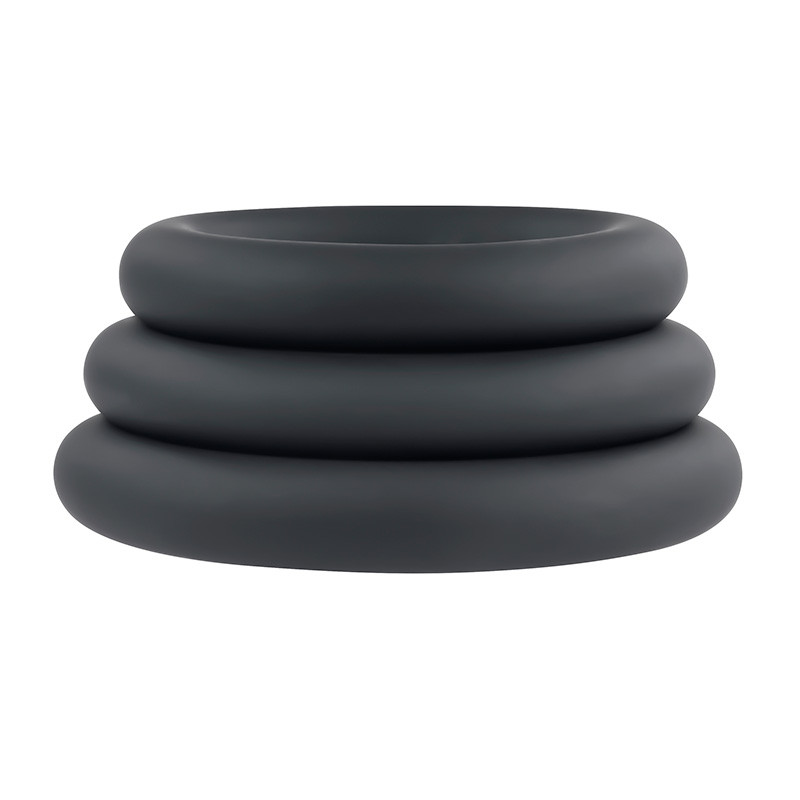 Selopa 3 Ring Circus Cock Rings - Stacked