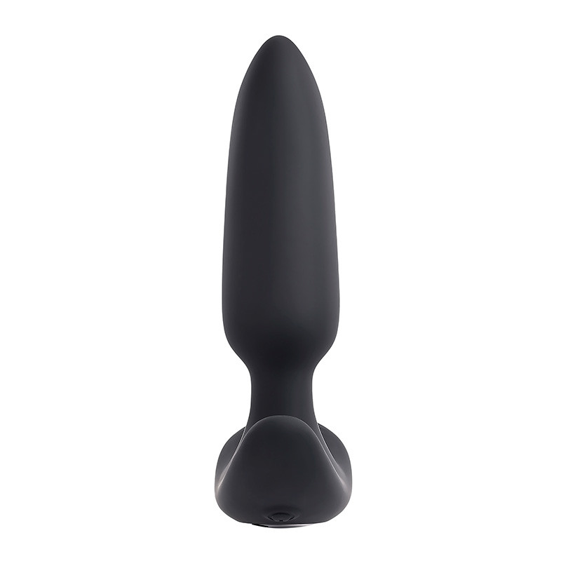 Black Beauty Remote Control Butt Plug - Left Side