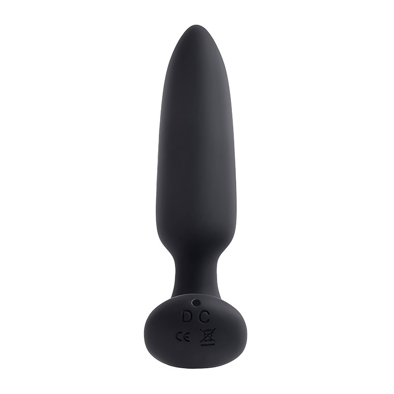 Black Beauty Remote Control Butt Plug - Right Side