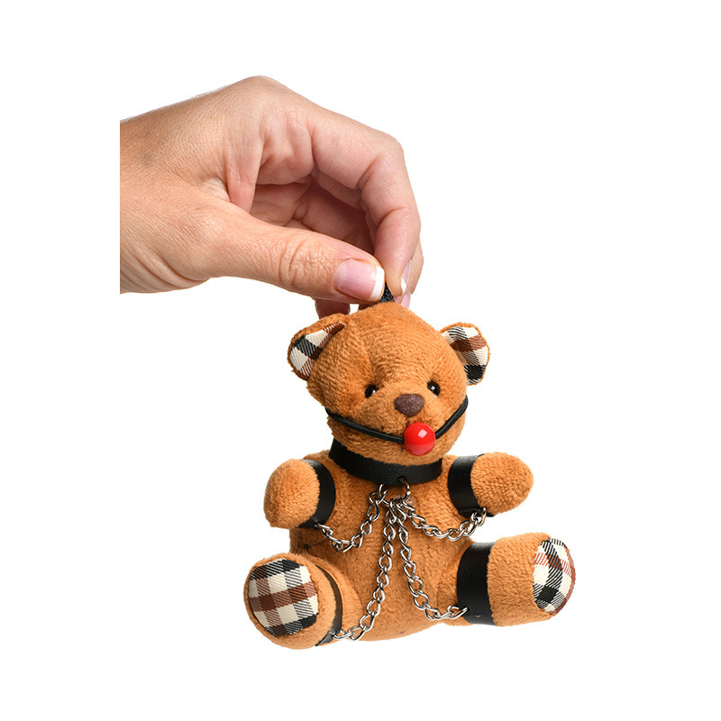 Master Series Gagged Teddy Bear Keychain - Hand #2