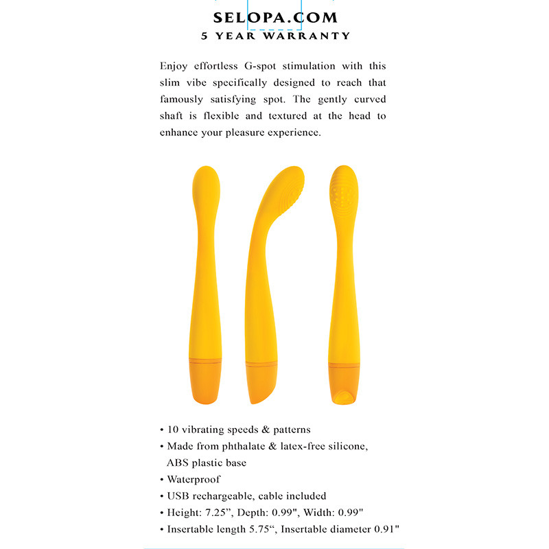 Selopa Lemon Squeeze G-Spot Vibrator - Packaging Back