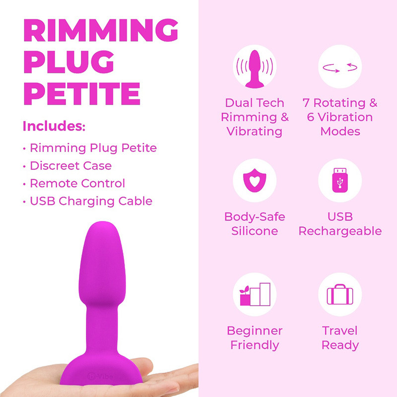 b-Vibe Rimming Plug Petite - Features