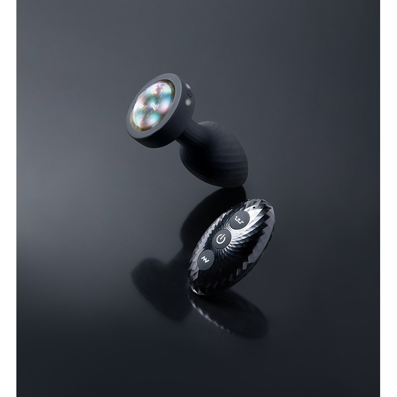 b-Vibe 3.5 inch Light Up Butt Plug - Lifestyle #1