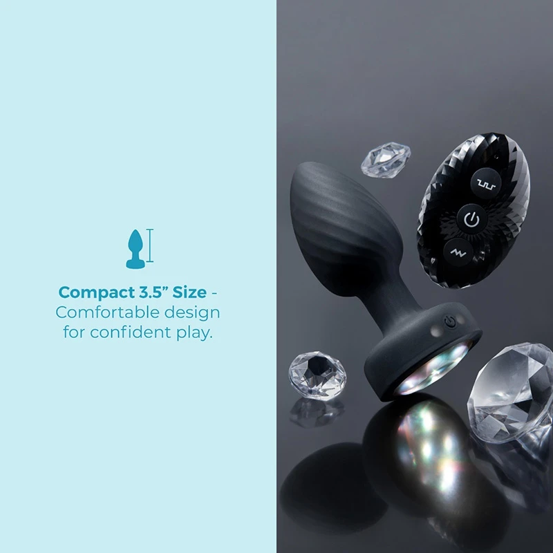 b-Vibe 3.5 inch Light Up Butt Plug - Size