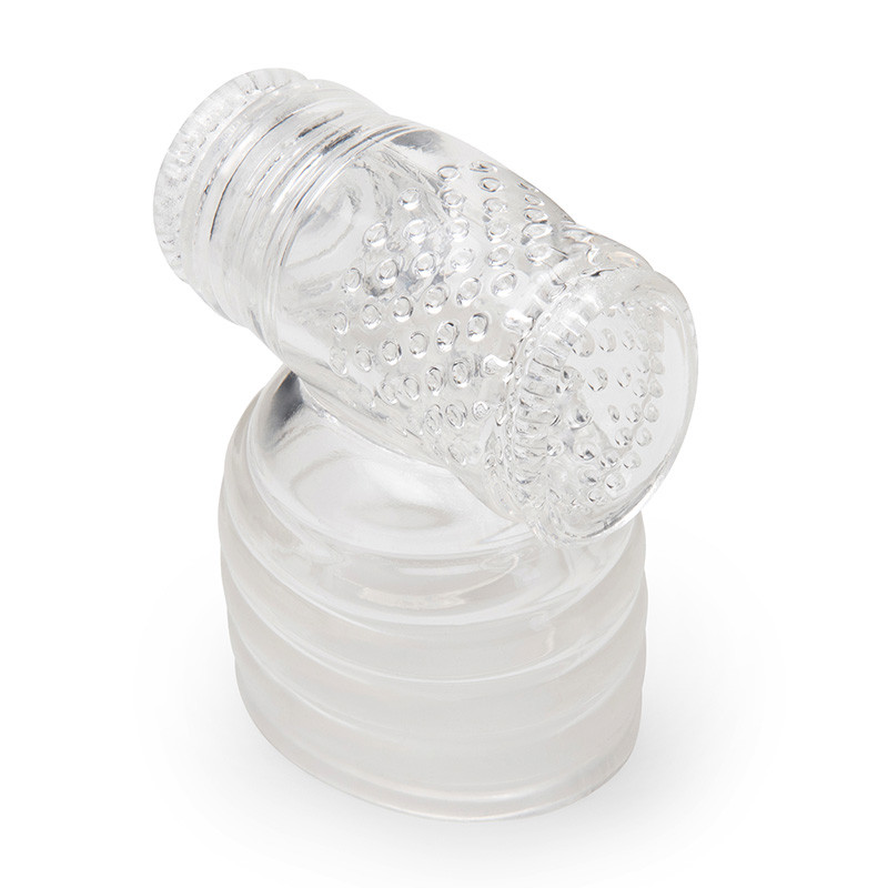 Le Wand Clear Male Masturbator Wand Attachment - Front Side