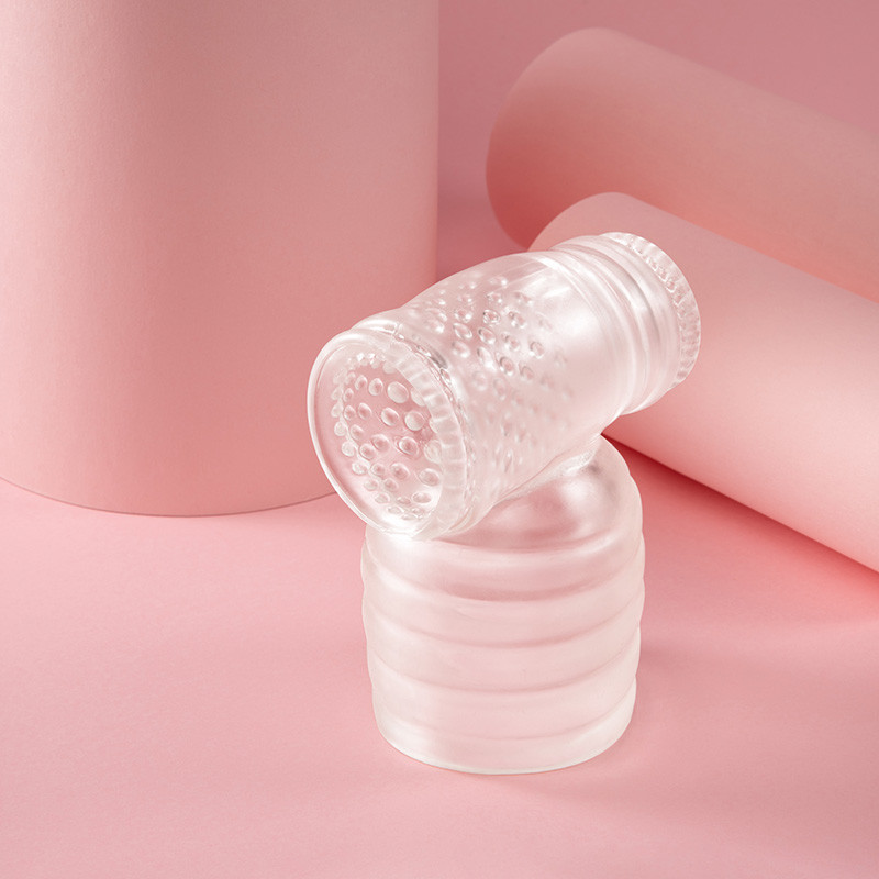 Le Wand Clear Male Masturbator Wand Attachment - Lifestyle #3