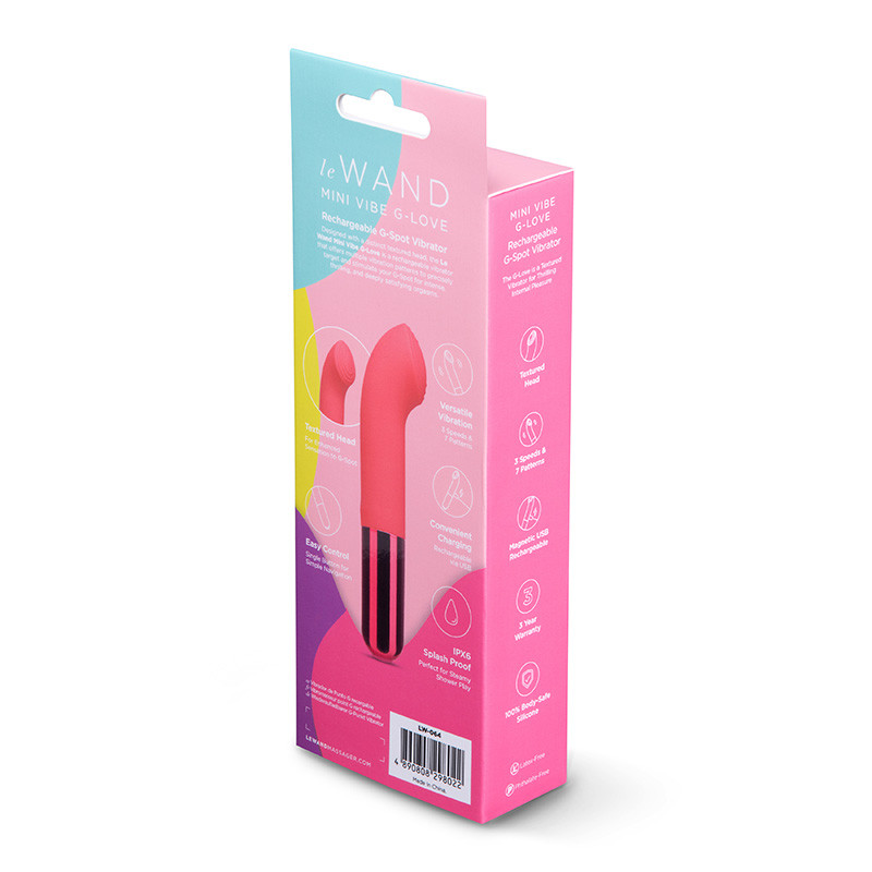 Le Wand Mini Vibe G-Love Rechargeable G-Spot Vibrator - Packaging Back
