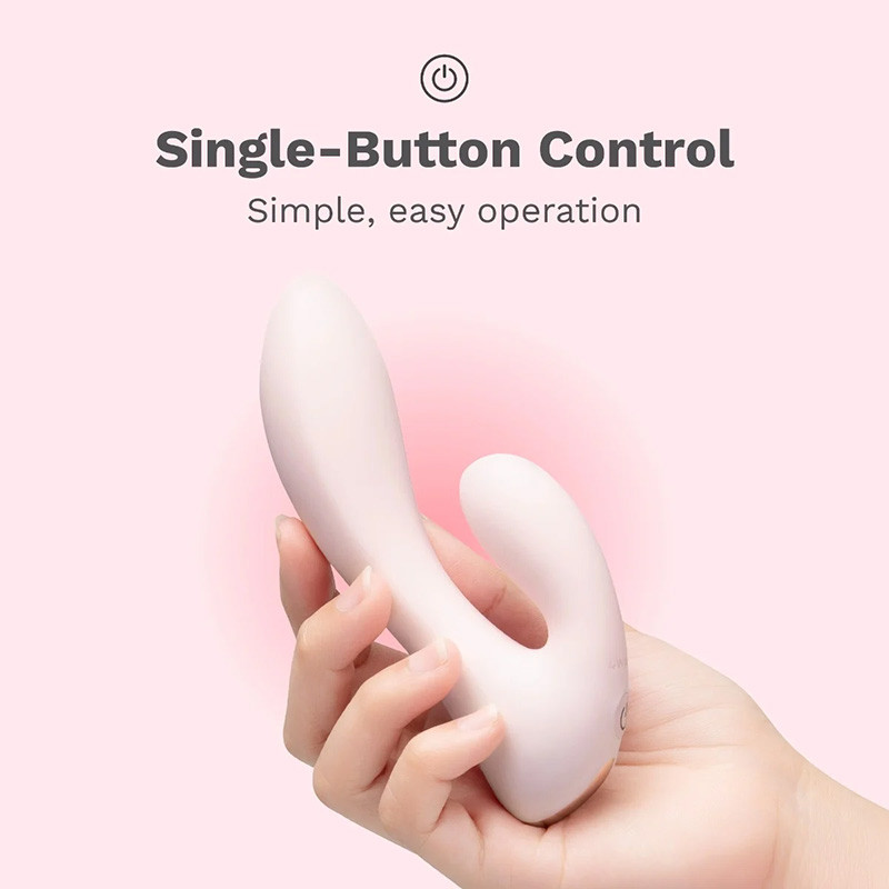 Le Wand Mini Vibe G-Double Rechargeable Clitoral & G-Spot Vibrator - Single Button