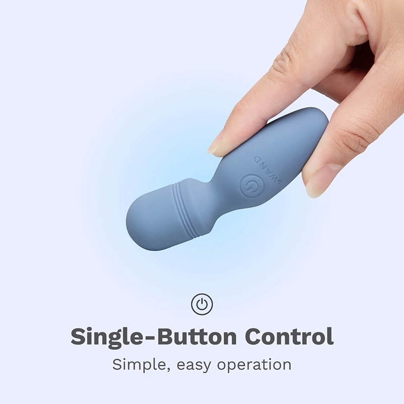 Le Wand Mini Vibe Pocket Wand Rechargeable Mini Wand Vibrator - Single Button