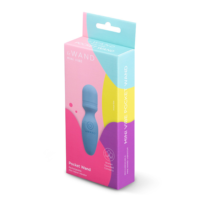Le Wand Mini Vibe Pocket Wand Rechargeable Mini Wand Vibrator - Packaging Front
