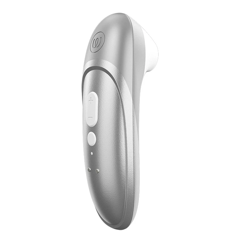 Gray Womanizer Pro Clitoral Stimulator - Back Side