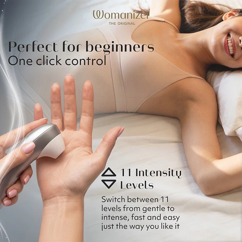 Gray Womanizer Pro Clitoral Stimulator - Infographic #3