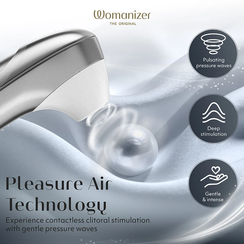Gray Womanizer Pro Clitoral Stimulator - Infographic #5