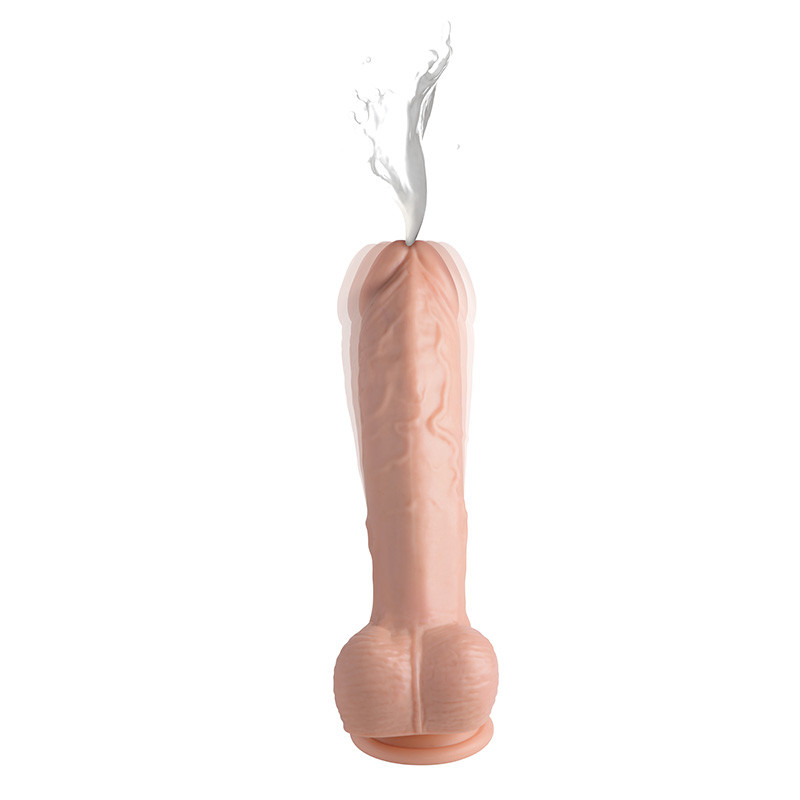 Loadz 8.5 Inch Vibrating Squirting Dildo with Remote - Squirting #3