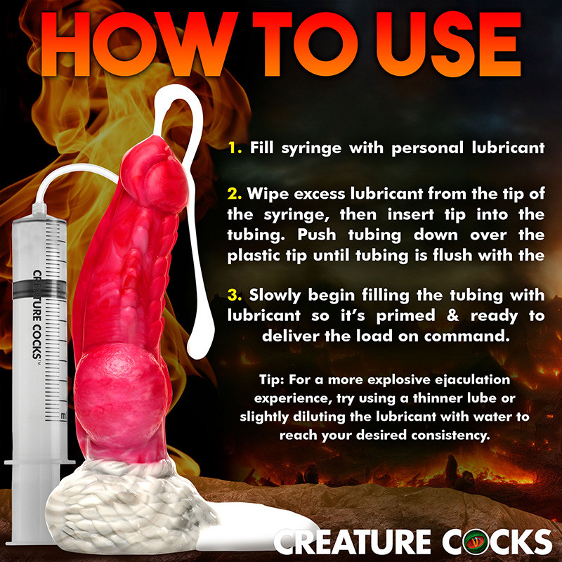 Creature Cocks Resurrector Phoenix Squirting Silicone Dildo - Advert #7