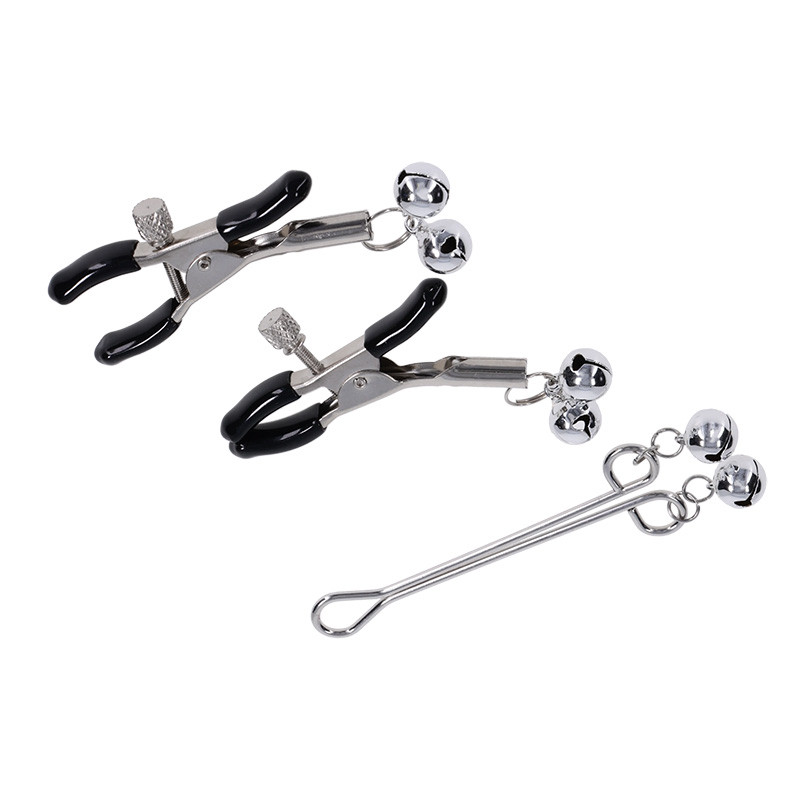 Sex & Mischief Shadow Bell Nipple & Clit Jewelry  - Laying