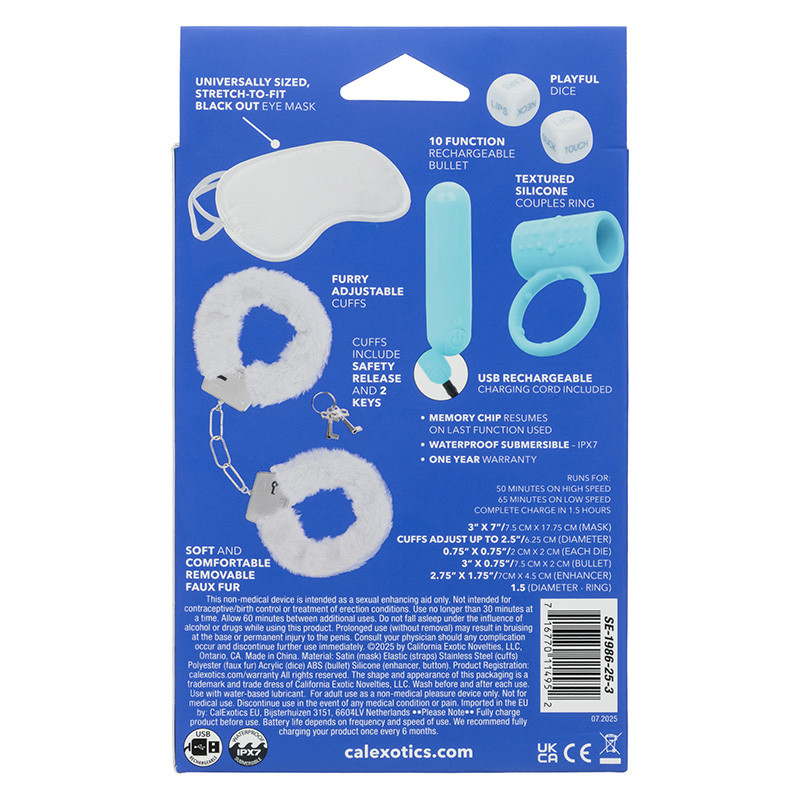 CalExotics Pleasure Kits Honeymoon Collection - Packaging Back