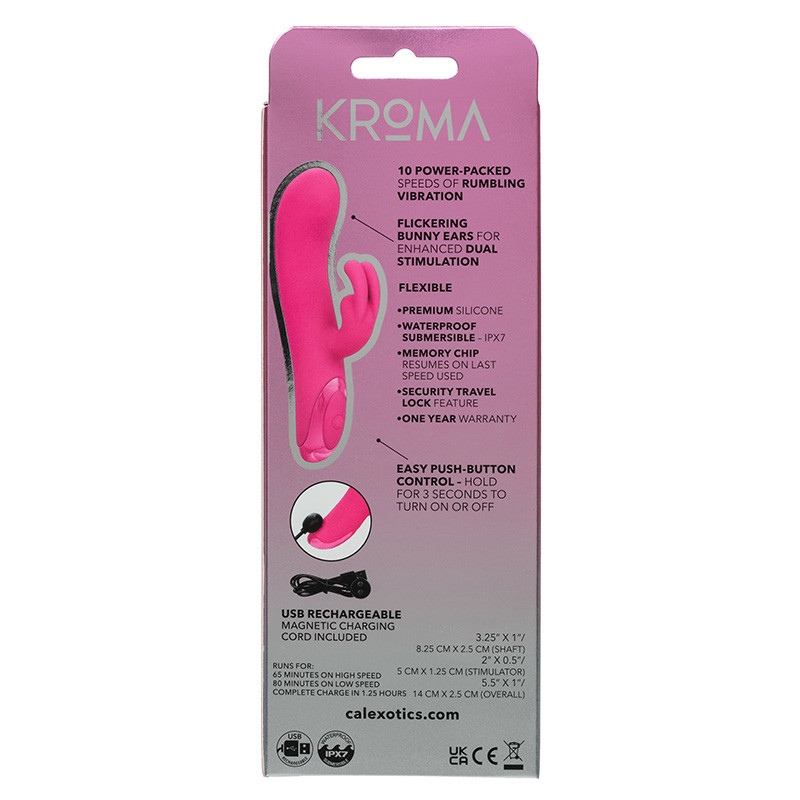 CalExotics Kroma Turbo "G" Bunny Vibrator - Packaging Back