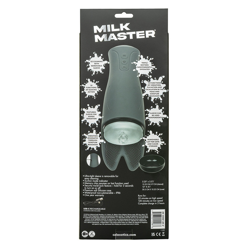 CalExotics Milk Master Ultimate Automatic Milker - Packaging Back