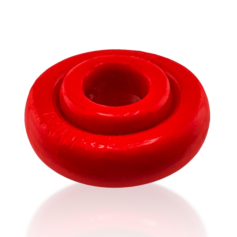 Red Oxballs Rimz Cock Ring - Laying Front