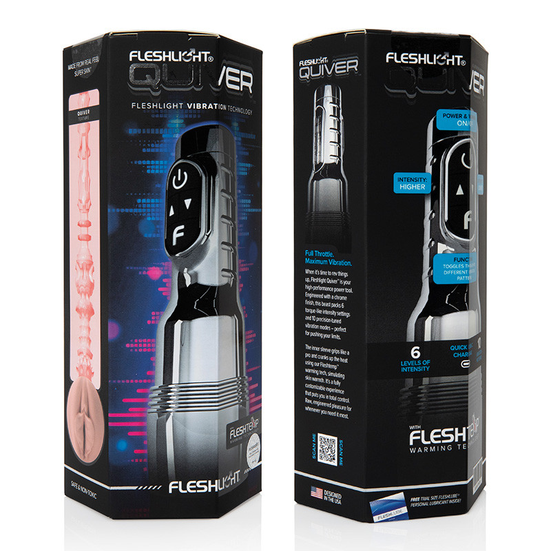 Fleshlight Quiver Rechargeable Vibrating Stroker  - Packaging