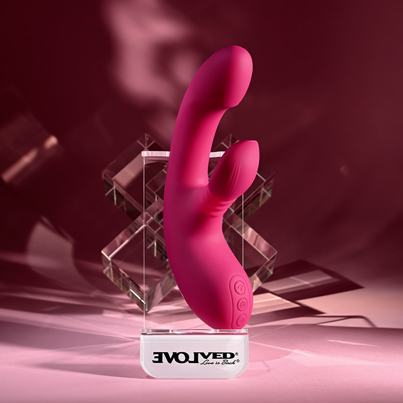 Evolved Novelties Gentle Persuasion Come-Hither Rabbit Vibrator - Lifestyle #1