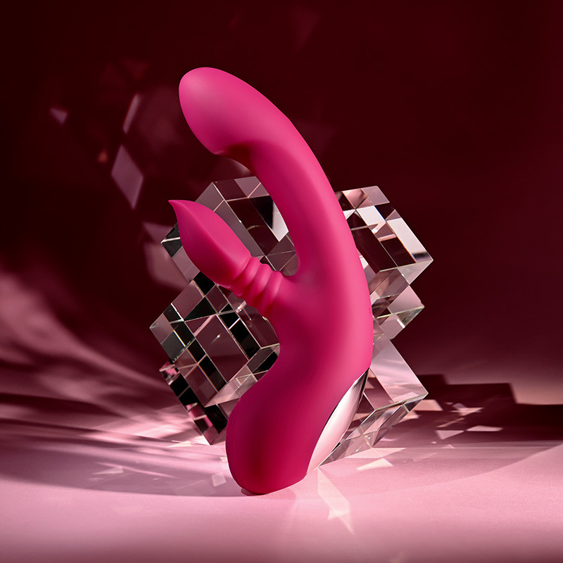 Evolved Novelties Gentle Persuasion Come-Hither Rabbit Vibrator - Lifestyle #3