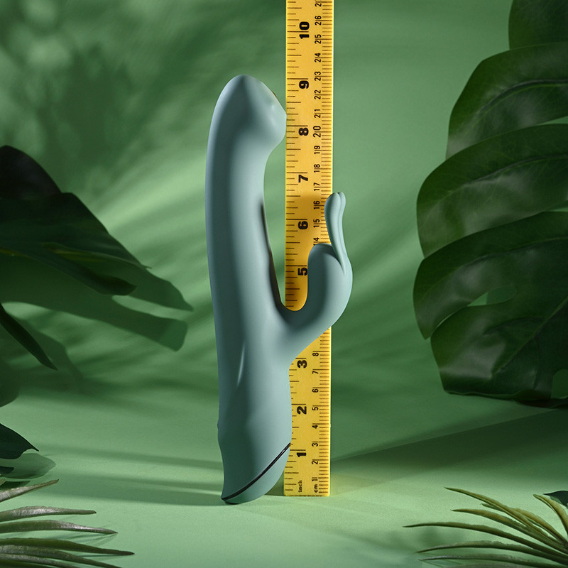 Evolved Novelties Satin Swirl G-Spot Rabbit Vibrator - Measurement