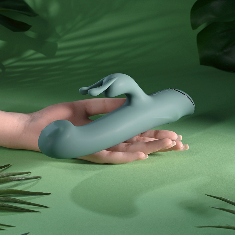 Evolved Novelties Satin Swirl G-Spot Rabbit Vibrator - Hand