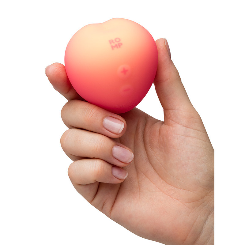 ROMP Pink Peach Clitoral Stimulator - Hand #2