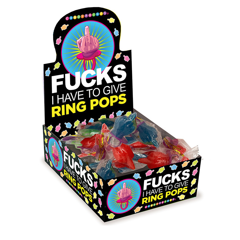 Candyprints Fucks I Have to Give Middle Finger Ring Pop