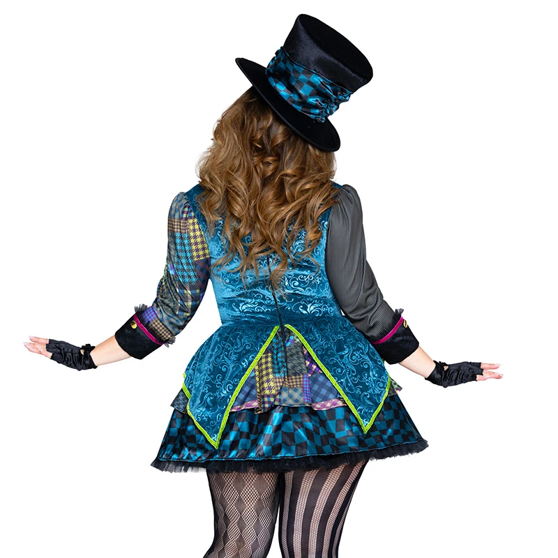 Leg Avenue Plus Size Charming Mad Hatter Costume - Back