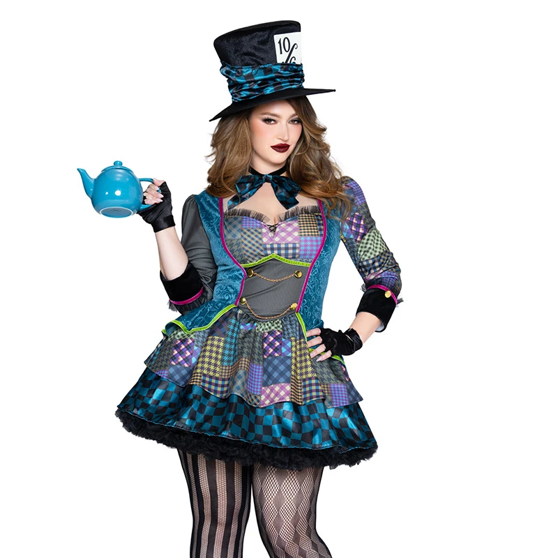Leg Avenue Plus Size Charming Mad Hatter Costume - Front