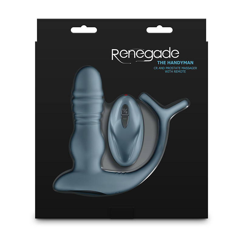Rengeade The Handyman Cock Ring and Prostate  Massager with Remote - Packaging Back