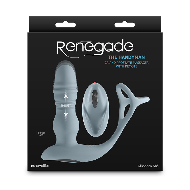 Rengeade The Handyman Cock Ring and Prostate  Massager with Remote - Packaging Front