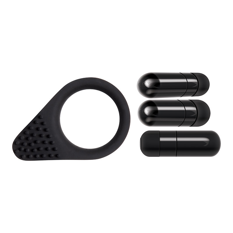 Zero Tolerance Toys  Black Knight Vibrating Cock Ring - Components