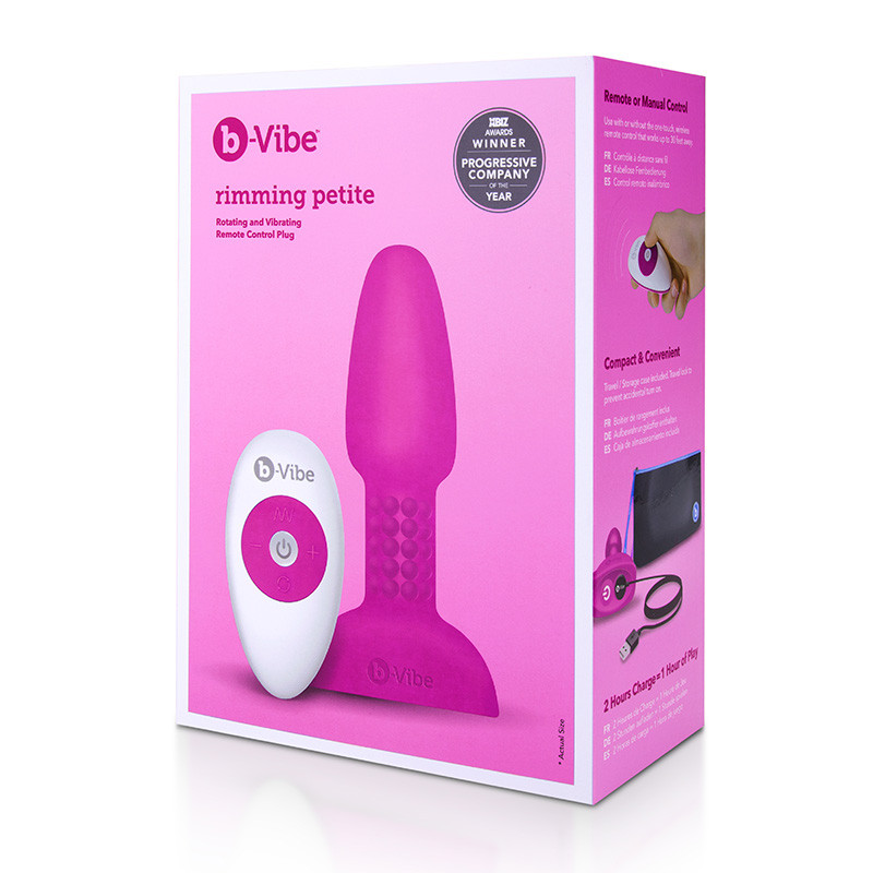 SALE: b-Vibe Remote Control Rimming Plug Petite - 3D Box Front