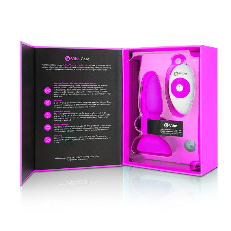 SALE: b-Vibe Remote Control Rimming Plug Petite - Open Packaging