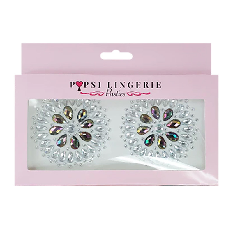 Popsi Lingerie Multi-Color Crystal Pasties - Packaging