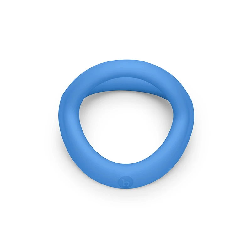 b-Vibe Snug Ring Tri-Sling Soft Stretch Silicone Cock-and-Ball Sling - Laying