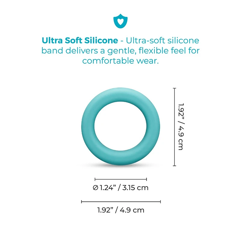 b-Vibe Flex Band 30 mm Super Soft Silicone Secure Fit Cock Ring - Measurements