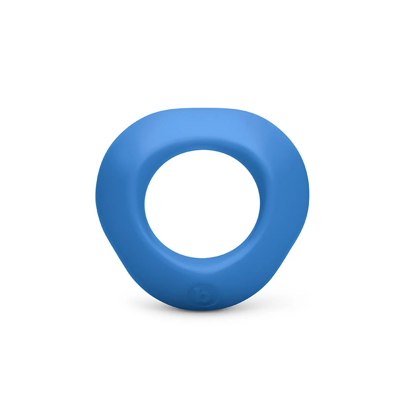 b-Vibe Flex Ring Delta Super Soft Silicone Secure Fit Cock Ring - Front