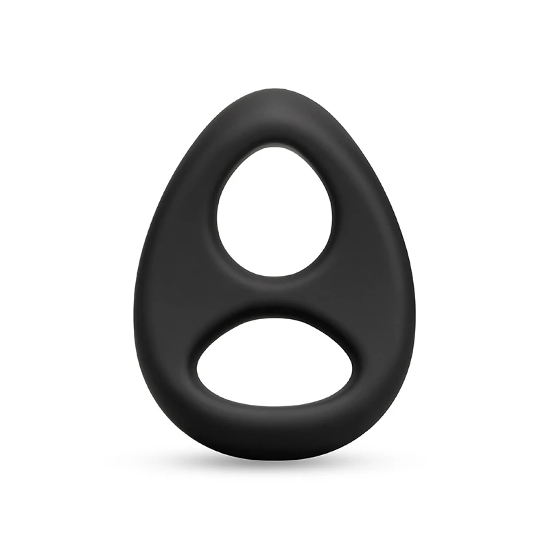 b-Vibe Flex Ring 8 Super Soft Silicone Secure Fit Cock-and-Ball Ring - Front